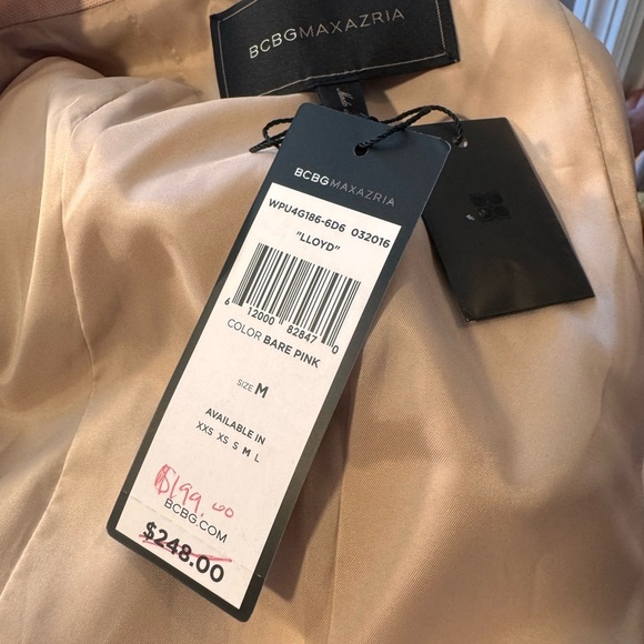 BCBGMaxAzria Women's Blazer in Bare Pink NWT - Picture 6 of 10